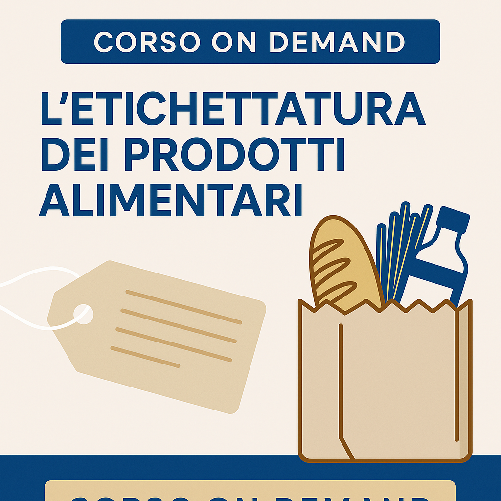 Manuale del corso "L'etichettatura dei prodotti alimentari"